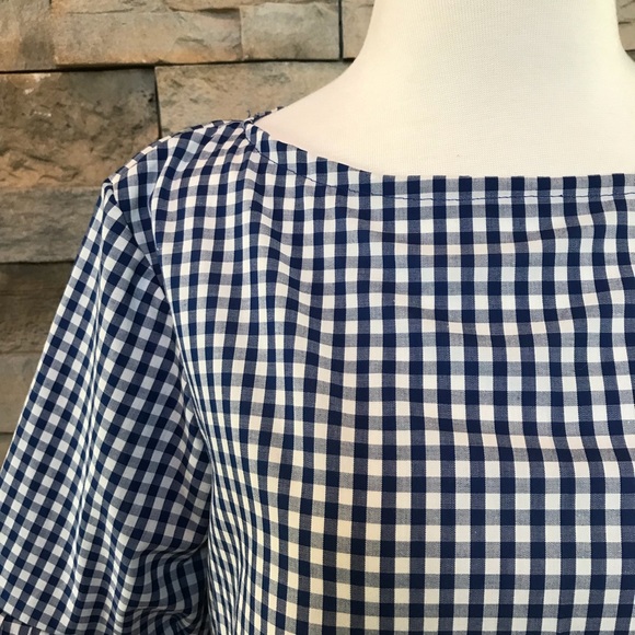 AliMadi blue and white gingham top - Picture 3 of 4